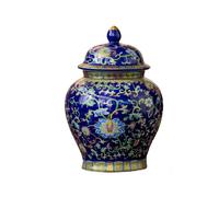 Barattolo portaoggetti smaltato, decorativo per la casa, vaso retrò, decora H8A1