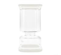 Barattolo quadrato in plastica per sottaceti Kimchi da 1000 ml, con design a doppio scomparto, per separare cibi secchi e umidi, chiusura ermetica, lavabile in lavastoviglie (nero)