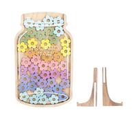 Barattolo Ricompensa Bambini - 25cm Legno, Tabella Incentivi Acrilico 45 Stelle, Gestione Classe Comportamento, Decorazione Aula Supporto Educativo | Per Scuola Casa Genitori