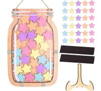 Barattolo Ricompensa con Stelle, Barattolo Ricompensa per Motivare un Buon Comportamento, Grafico delle Ricompense Barattolo di Raccolta Stelle per Genitori Insegnanti di Aule Scolastiche a Casa