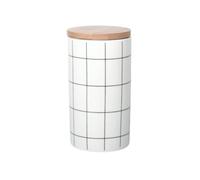 Barattolo rotondo in ceramica nordica, resistente al calore, con coperchio