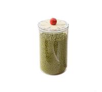 Barattolo rotondo trasparente per conservare snack e spezie con un design sigillato per la massima freschezza (2000 ml)