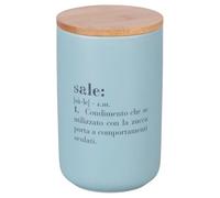 Barattolo sale 1000 ml in ceramica, coperchio in bambù, Victionary