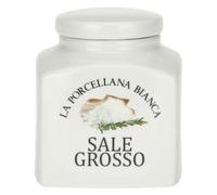 Barattolo Sale Grosso La Porcellana Bianca 1100cc con immaggine
