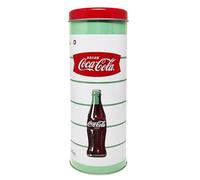 Barattolo Salvadanaio Coca Cola in Latta Metallo Apribile e Riutilizzabile Anche Come Porta Cannucce 23x8.5 cm Idea Regalo