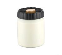 Barattolo sottovuoto in acciaio inox da 330 ml con coperchio ermetico per conservare e mantenere il sapore del chicco di caffè in modo sicuro (beige)