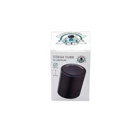 Barattolo sottovuoto per tabacco "Stash Tube" alluminio, nero, Ø 4,5 cm, altezza 6,9 cm, singolo