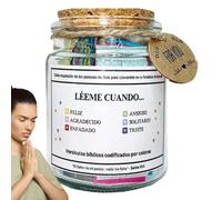 Barattolo spirituale con versi biblici, preghiera spagnola, preghiera, speranza, versi della Bibbia, decorazione per vasetto, supporto emotivo, decorazione da tavolo per sala studio e soggiorno