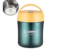 Barattolo termico per alimenti, a prova di perdite, 500 ml, in acciaio inox, contenitore termico portatile per il pranzo per pasti caldi o freddi, zuppe, liquidi, ideale per scuola, lavoro, campeggio