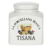 La Porcellana Bianca - Contenitore TISANA - Conserva, Barattoli e Contenitori - Barattoli Cucina - Porcellana - 500 cc; 9,5x9xh10,5 cm