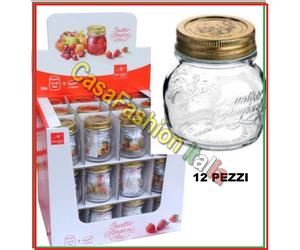 BARATTOLO VASETTO 12 PZ LT.0,15 BORMIOLI QUATTRO STAGIONI CON CAPSULA ORIGINALE