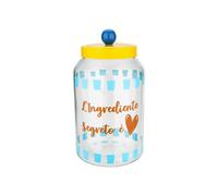 Barattolo vetro 4 L con coperchio giallo Color Bloom trasparente