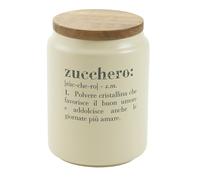 Barattolo zucchero 1100 ml in ceramica e bambù, Victionary