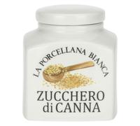 Barattolo Zucchero di canna La Porcellana Bianca 1100cc con immaggine