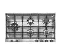 BARAZZA 1PBFV95 Piano cottura a gas Incasso | 2 gas + 2 doppia corona Chef, Inox AISI 304, Griglie ghisa
