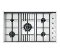 BARAZZA 1PLB5 Piano cottura a gas Incasso | 4 fuochi + doppia corona, Griglie in ghisa, Eco-fiamma