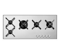 BARAZZA 1PSP105 Piano cottura a gas | Griglie ghisa, Bruciatore Dual, Comandi frontali