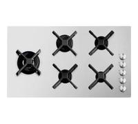 BARAZZA 1PSPF95 Piano cottura a gas Incasso | 2 gas + 2 pesciera + tripla corona, Griglie in ghisa, Incasso 98x43 cm
