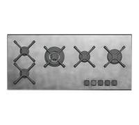 BARAZZA 1PUN105 Piano cottura a gas Incasso | 5 bruciatori a gas, Dimensioni 106x52 cm, Peso 25,7 kg