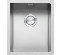 Barazza Lavello a una vasca R12 1QR34I finitura inox satinato da 39.5x45.5 cm