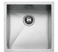 Barazza Lavello sottotop a una vasca QUADRA R0 1Q4040S finitura inox satinato da 40x40 cm