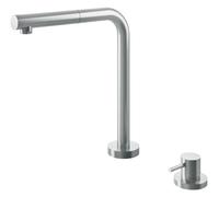 Barazza Miscelatore con comando remoto e doccia estraibile B_OPEN ABBATTIBILE 1RUBMBOA finitura inox satinato - PROMOZIONE VALIDA FINO AL 13/04