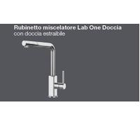 Barazza Miscelatore monocomando con doccia estraibile 1RUBL1D finitura inox cromato - PROMOZIONE VALIDA FINO AL 13/04