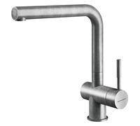 Barazza Miscelatore monocomando con doccia estraibile STEEL DOCCIA VINTAGE1RUBMSTDV finitura inox AISI 304 vintage
