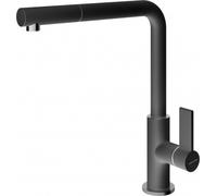 Barazza Miscelatore monocomando con doccia estraibile UNIQUE TWO DOCCIA 1RUBUN2D finitura nero - IN PROMOZIONE FINO AL 20/07