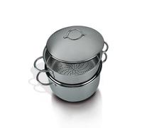 Barazzoni ø20cm, Vaporset S/Fondo, capacità 2.7 lt, Acciaio Inox 18/10, Made in Italy, Inossidabile, Argento