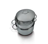Barazzoni ø24cm, Vaporset S/Fondo, capacità 4.5 lt, Acciaio Inox 18/10, Made in Italy, Argento