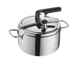 Barazzoni 533045007080 pentola a pressione per piano cottura 7 L Nero, Acciaio inossidabile Barazzoni