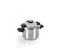 BARAZZONI Facile Dual System Pentola a Pressione 6 L Acciaio Inox 22cm