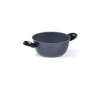 Barazzoni, Casseruola 2 manici con rivestimento in Ceramica, Alluminio, ø20cm, Manico Ergonomico, Adatta anche per Induzione, NO PFAS, Made in Italy