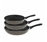 Barazzoni Con Gusto Set 3 Padelle antiaderenti, Alluminio, Grigio, ø20 - ø24 -