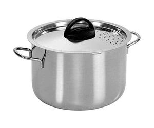 BARAZZONI CUOCISCOLA IN ACCIAIO INOX CON COPERCHIO DIAMETRO 22 CM