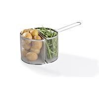 Barazzoni, Doppio Cestello per Spaghettiere, Acciaio Inox, Ø24cm