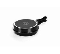 Barazzoni Girafrittata in Alluminio Antiaderente, ø20cm, H 7.5cm. Made in Italy, Nero, 20 cm