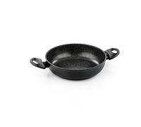 Barazzoni Granitica Tegame 2 Manici, Effetto Pietra, 32 cm, Alluminio, Nero Puntinato