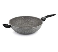 Barazzoni, Linea induction facile plus, Wok manico lungo + maniglia ø32cm, manico staccabile, Made in Italy