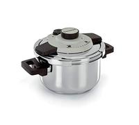 Barazzoni Pentola a Pressione Dual System Facile, capacità 4,5lt, ø 22cm, Acciaio Inox 18/10, Made in Italy, 4.5 Litri, Inossidabile