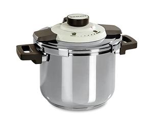 Barazzoni Pentola a Pressione Dual System Facile, capacità 4,5lt, ø 22cm, Acciaio Inox 18/10, Made in Italy, 4.5 Litri, Inossidabile