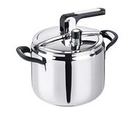 Barazzoni Pentola a pressione Silicon Pro, Acciaio Inox 18/10, Capacità 7,0 lt, ø22cm, Made in Italy.