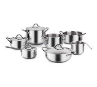 BARAZZONI Sapore Italiano Batteria Pentole 11 Pezzi Acciaio Inox Made in Italy