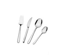 Barazzoni, Set di Posate da Tavola Modello Malachite, Monoblocco in acciaio inox 18/10, per 6 persone, 24 pezzi: 6 forchette, 6 cucchiai, 6 coltelli, 6 cucchiaini da tè, Lavabili in Lavastoviglie