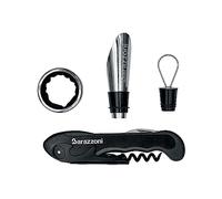 Barazzoni Set Vino Basic 2 Pezzi, Cavatappi professionale e Set Salvagoccia
