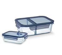 Barazzoni Spa, Set 2 Pezzi Contenitori, Ml 930, 370, Vetro Borosilicato