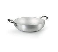 Barazzoni Spa, Tegame ø40cm, Alluminio professionale puro al 99,5%, Manici in acciaio, Adatta anche per piani ad Induzione, Made in Italy