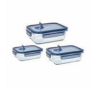 Barazzoni Spa, Tris di Contenitori, Ml 1040, 640, 370, Vetro Borosilicato