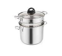 Barazzoni Spaghettiere con Cestello, ø18cm, capacità 3,1Lt, Acciaio inox 18/10. Adatta anche per Induzione, Made in Italy.